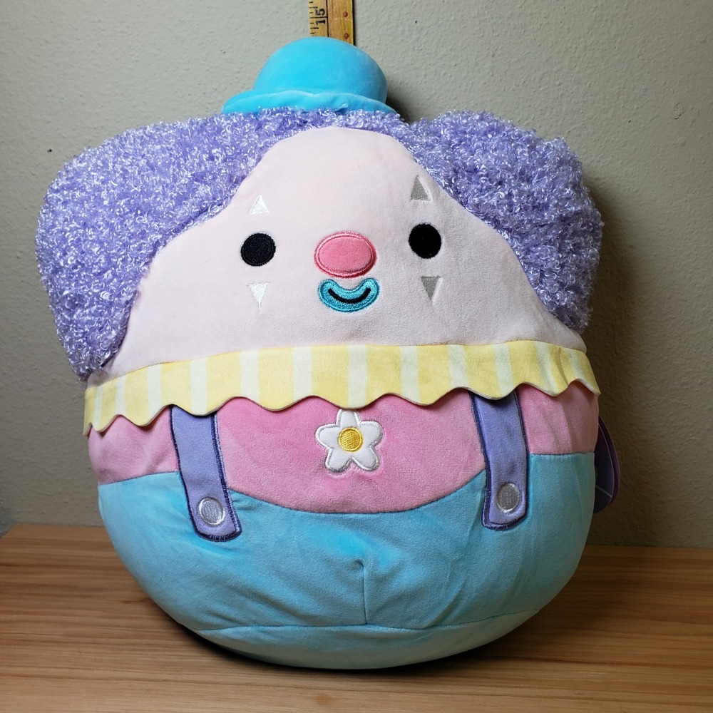 Squishmallows Plush Lida Rose Pastel Clown Stuffy Cutesy Carnival Gift‎ NWT